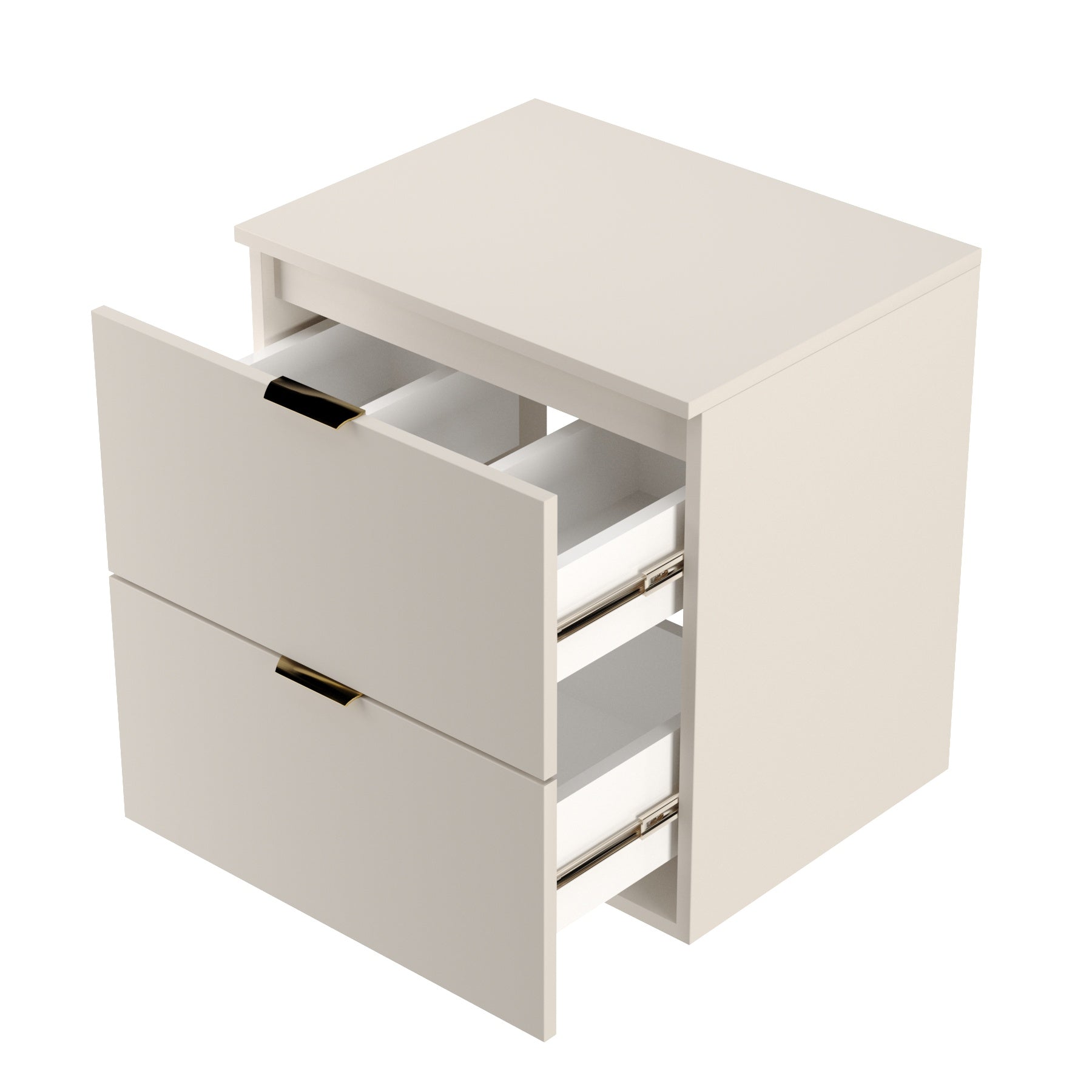 Badmöbel-Set: 60 cm Schrank und Bad Hochschrank Orio - Kaschmir