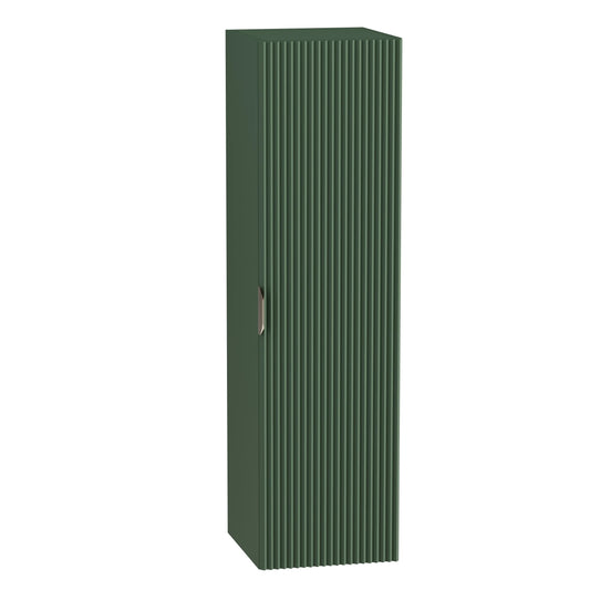 Bad Hochschrank 120 cm Willy in der Farbe Grün, ideal für elegante Badgestaltungen.