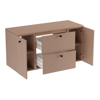 Waschtischunterschrank 120 cm mit 2 Türen und 2 Schubladen Beti - Dunkelrosa