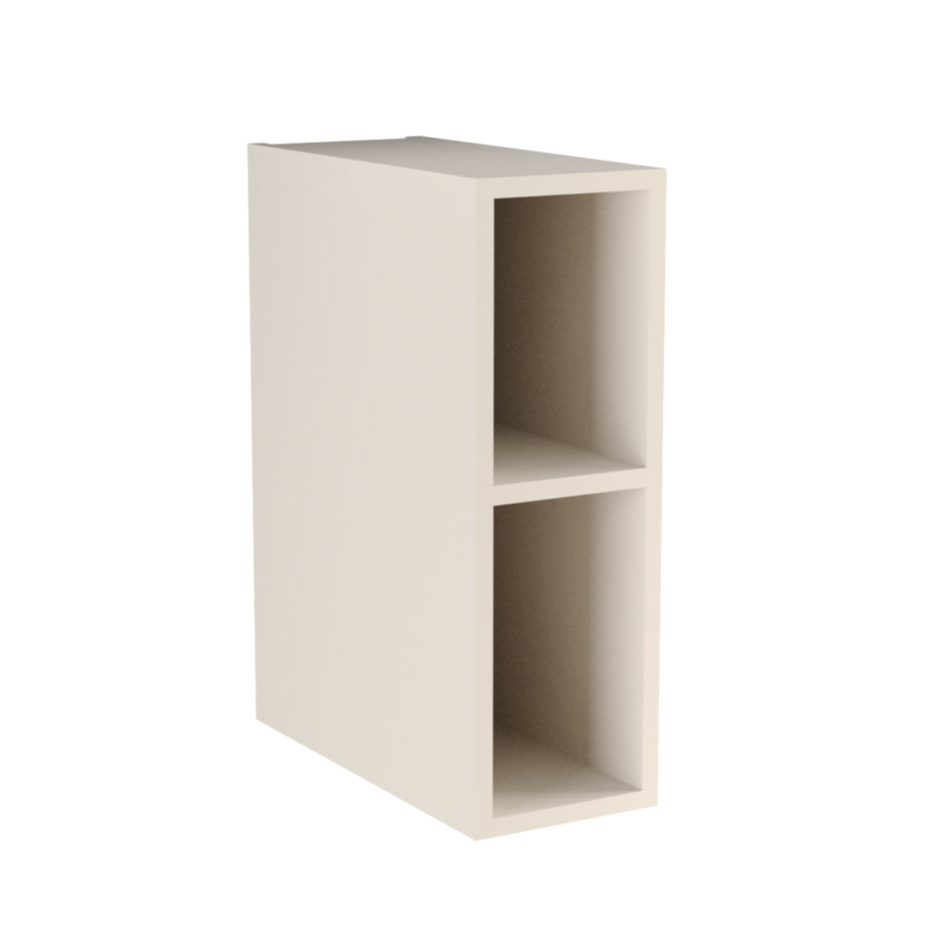 Schmales Badezimmerregal 20 cm breit in Kaschmir mit 1 mittiger Ablage – elegantes, kompaktes Zusatzmodul für Waschtischunterschränke oder Nischen, stilvoll und funktional für moderne Bäder.