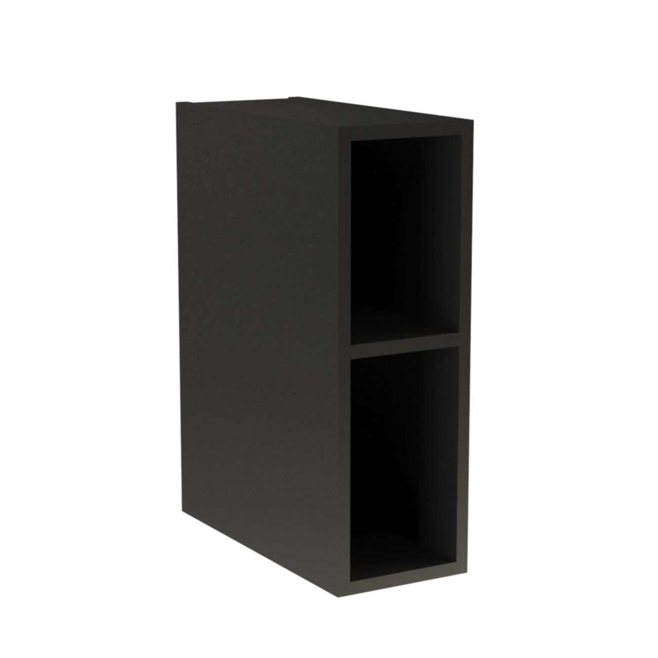 Schmales Badezimmerregal 20 cm breit in Schwarz mit 1 Ablage – funktionales Seitenelement für Waschtischunterschrank, platzsparend und stilvoll für kleine Bäder.