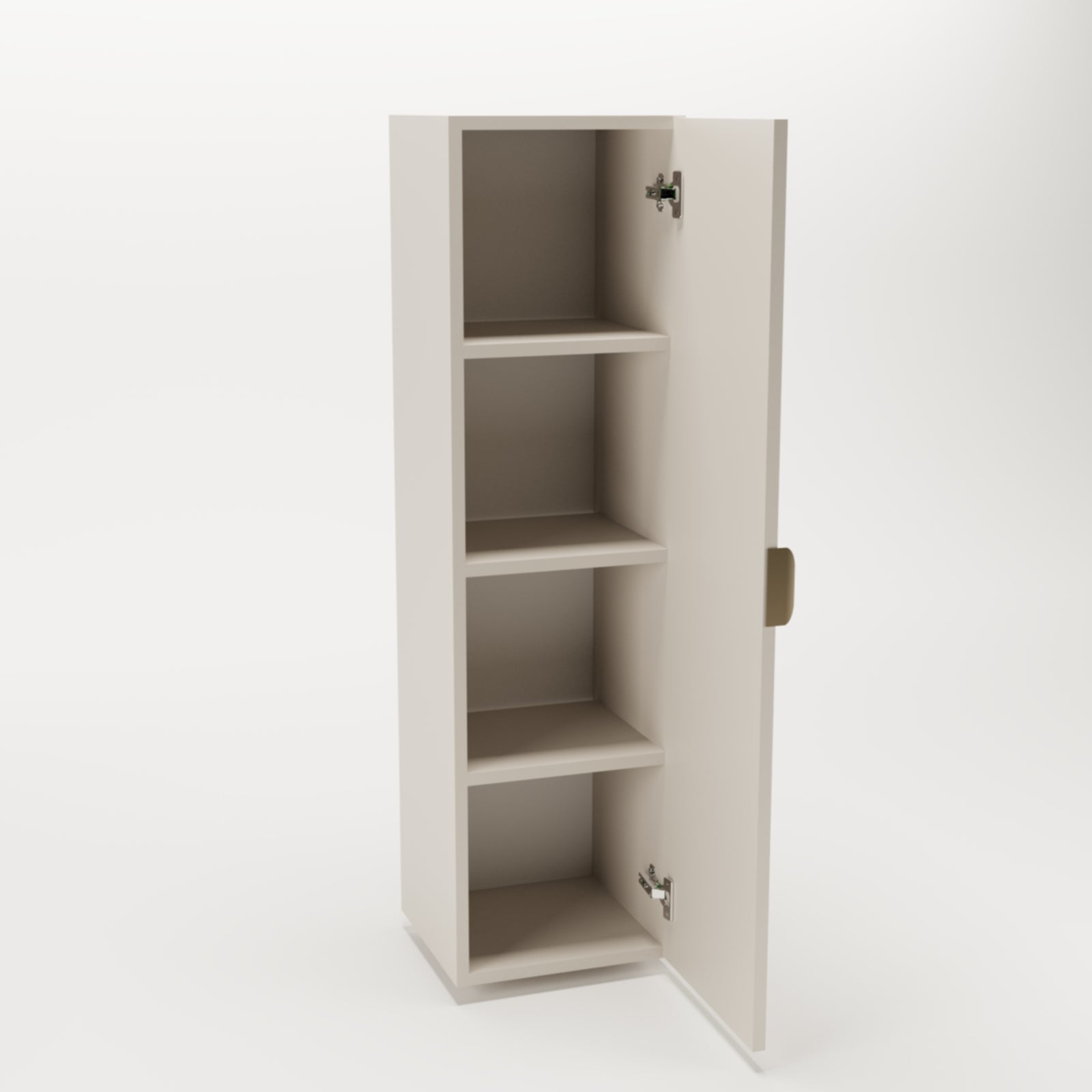 Badmöbel-Set: 60 cm Schrank und Bad Hochschrank Orio - Kaschmir