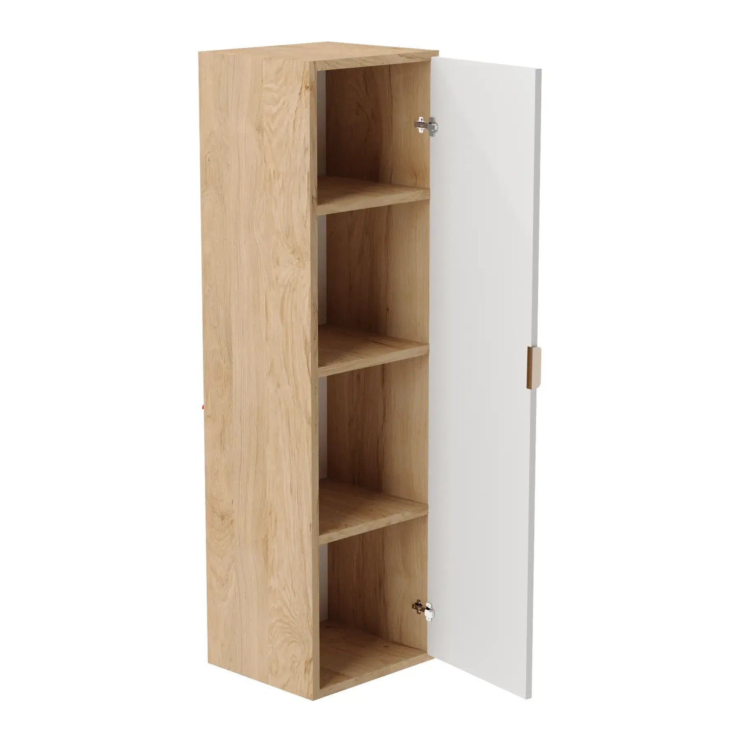 Bad Hochschrank 120 cm Willy - Kaschmir/Eiche