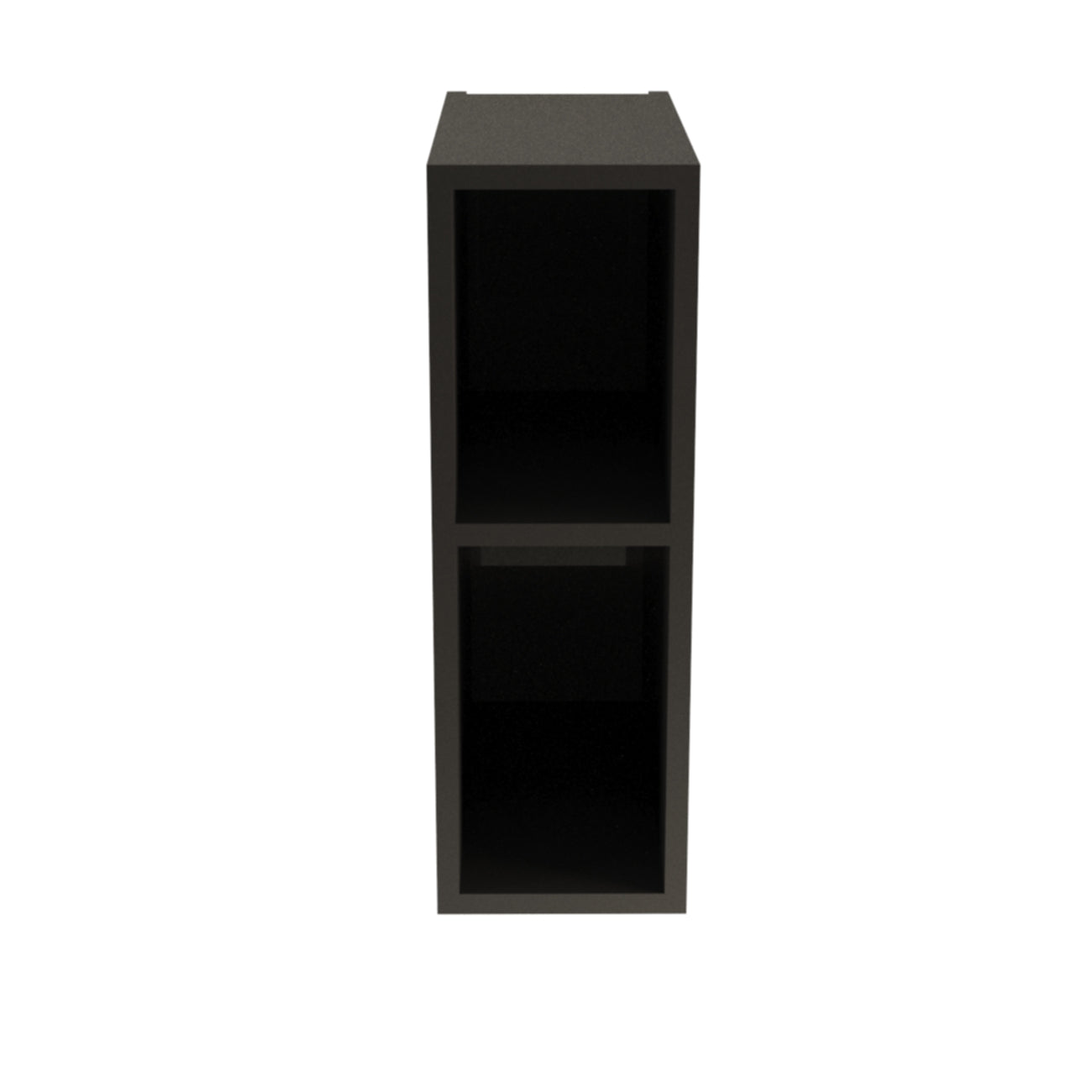 Schmales Regal 20 cm mit 1 Ablage - Schwarz