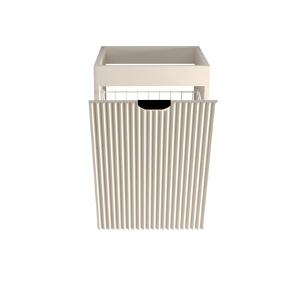 Badezimmerschrank 40 cm mit Wäschekorb Willy - Kaschmir