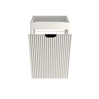 Badezimmerschrank 40 cm mit Wäschekorb Willy - Weiß