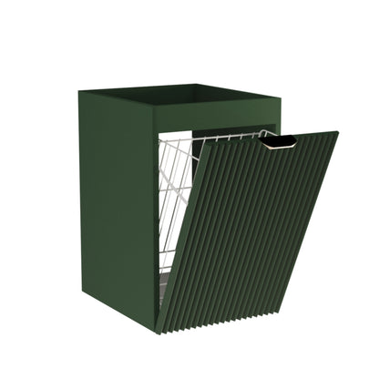 Badezimmerschrank 40 cm mit Wäschekorb Willy - Salbei
