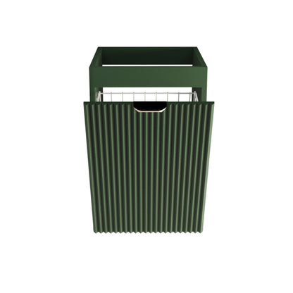 Badezimmerschrank 40 cm mit Wäschekorb Willy - Salbei