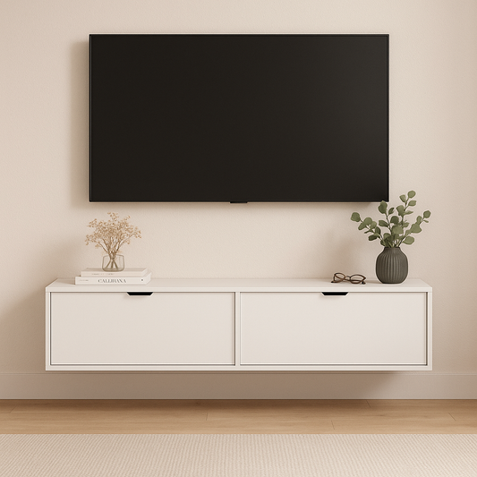 TV Schrank 140 cm Aura - Weiß
