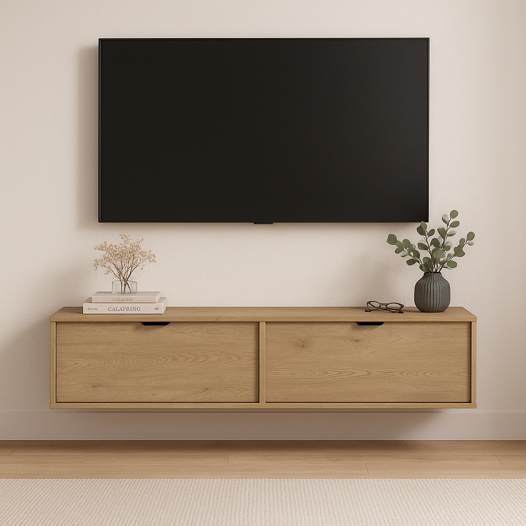 TV Schrank 140 cm Aura - Eiche Cremona