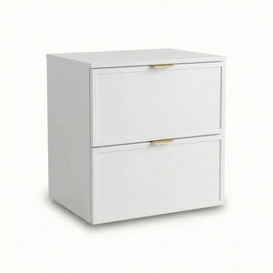 Waschtischunterschrank 60 cm Roma Weiß mit Schubladen, Soft-Close-System und MDF-Fronten für modernes Badezimmer.