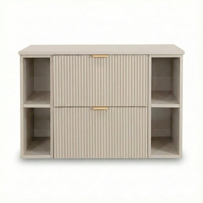 Waschtischunterschrank 100 cm mit 2 Regale Willy - Kaschmir