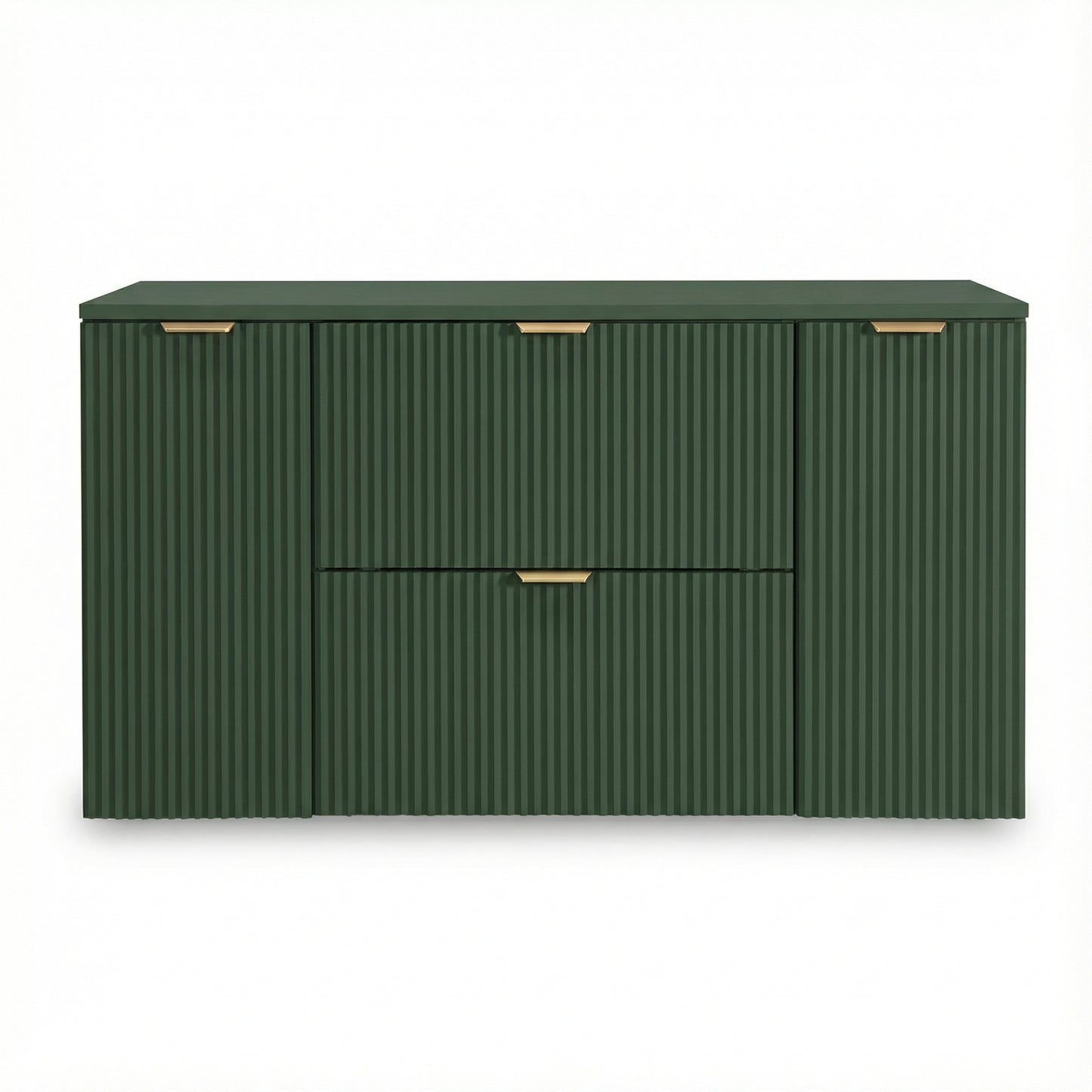 Waschtischunterschrank 120 cm mit 2 Türen und 2 Schubladen Willy - Salbei