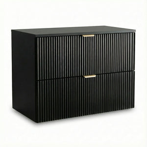 Waschtischunterschrank 80 cm Willy - Schwarz