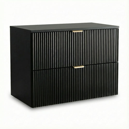 Waschtischunterschrank 80 cm Willy - Schwarz