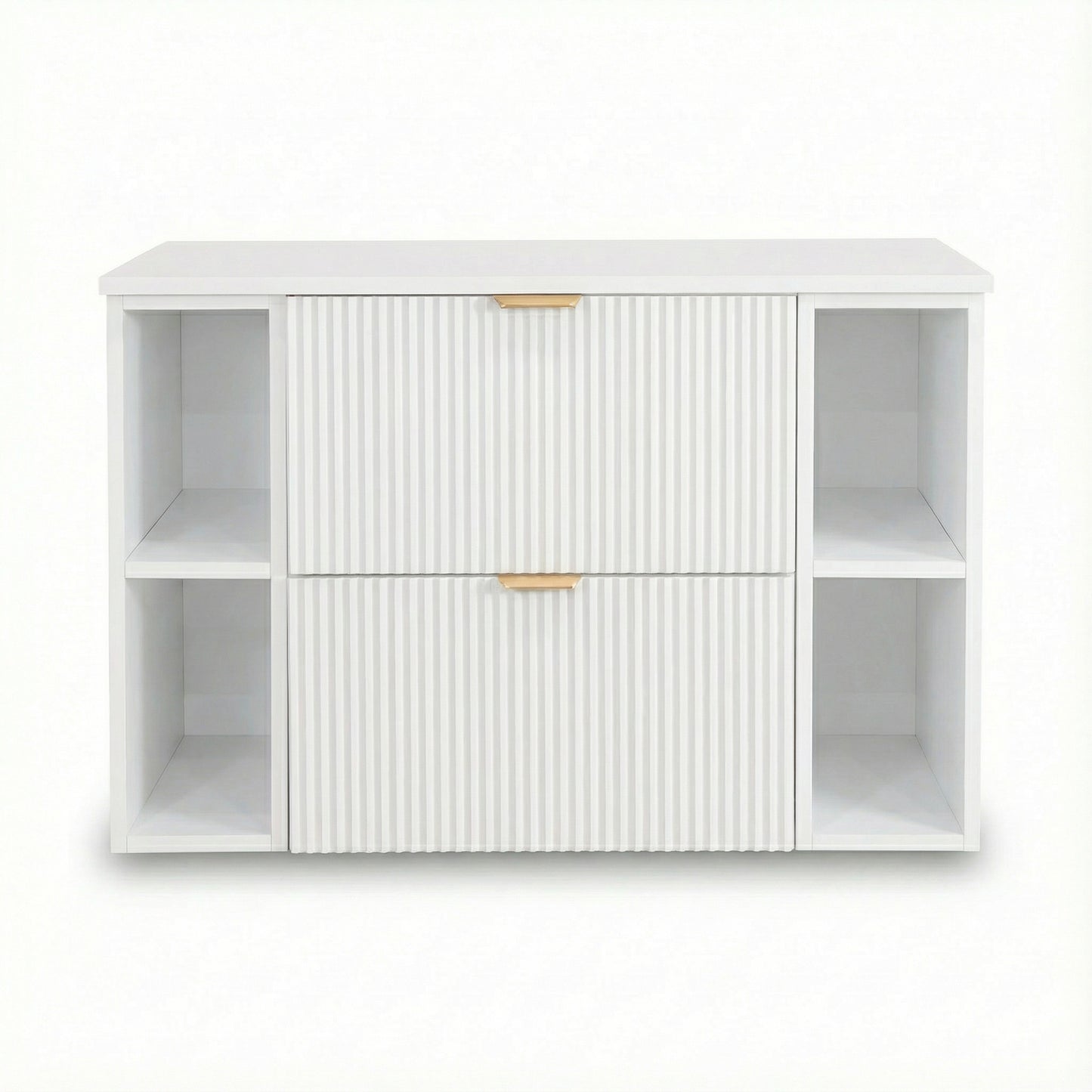 Waschtischunterschrank 100 cm mit 2 Regale Willy - Weiß