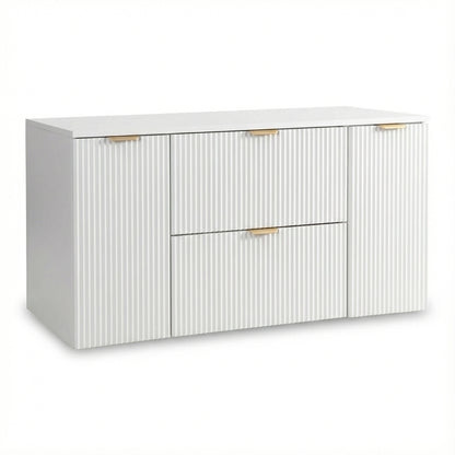 Waschtischunterschrank 120 cm mit 2 Türen und 2 Schubladen Willy - Weiß