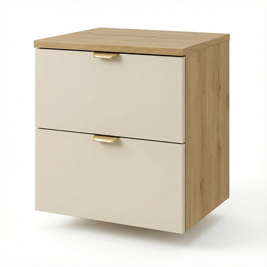 Waschtischunterschrank 60 cm Orio - Kaschmir/Eiche artisan