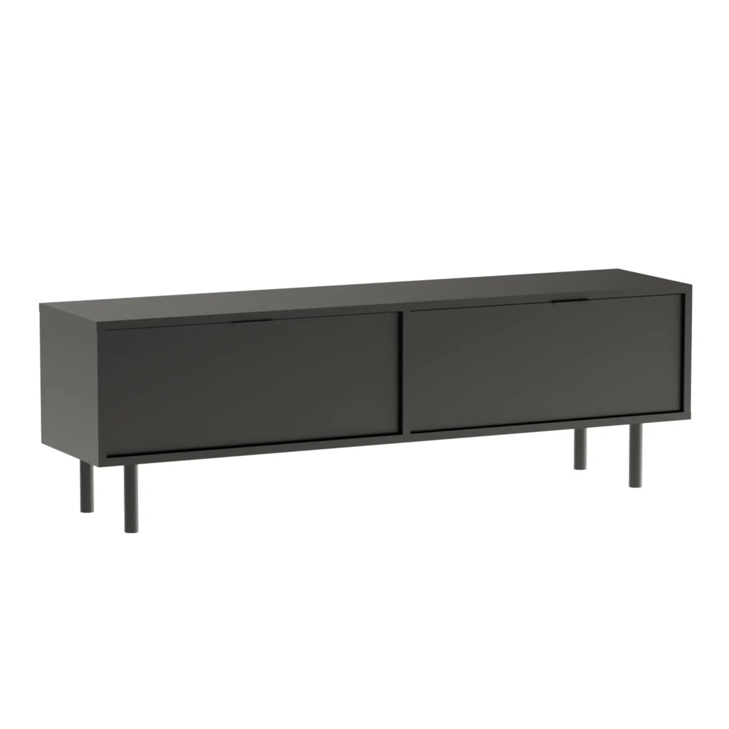 TV Schrank 140 cm mit Beinen Aura - Schwarz