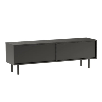 TV Schrank 140 cm mit Beinen Aura - Schwarz