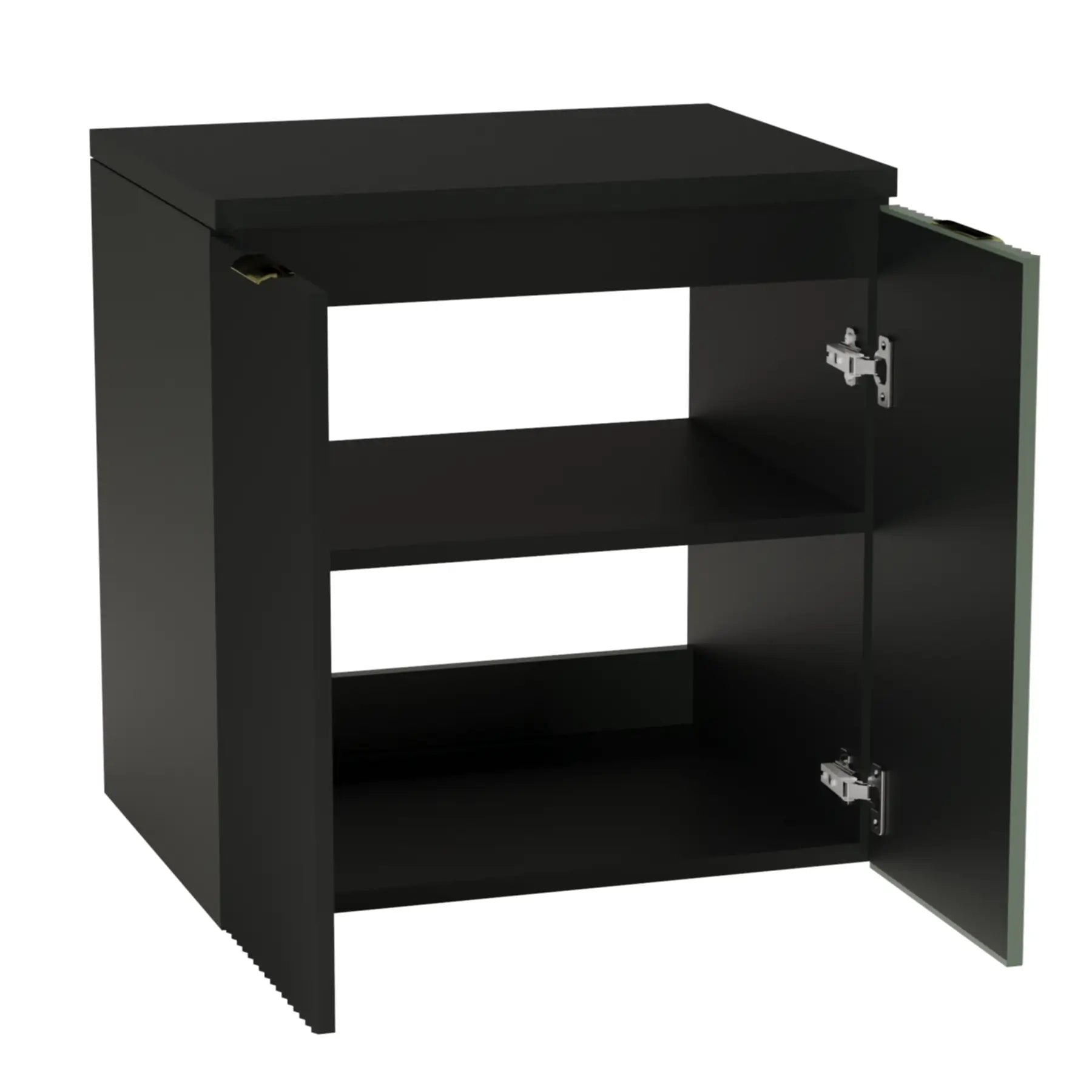 Waschtischunterschrank 60 cm mit Türen Willy - Schwarz