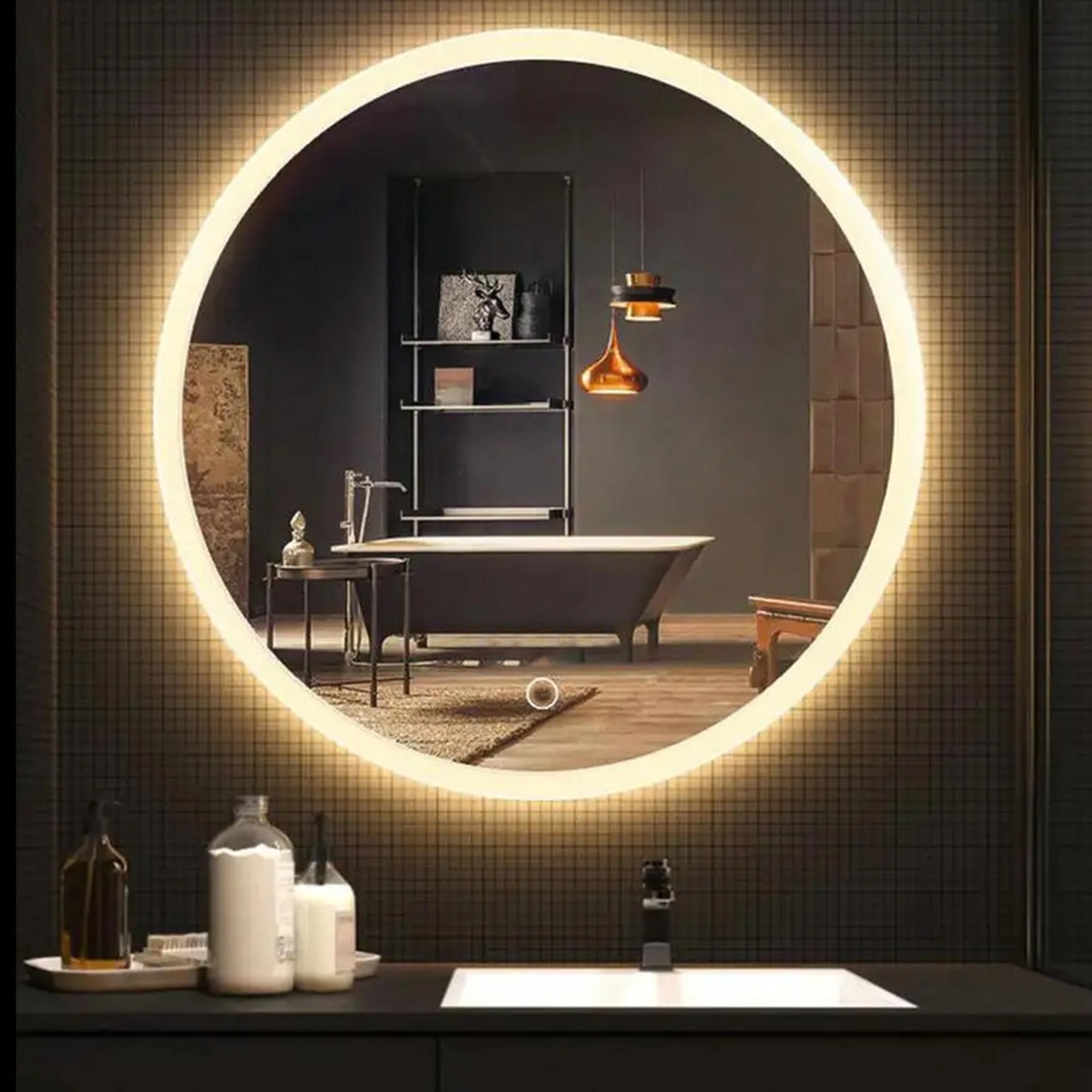 LED-Wandspiegel FFJ - 70 cm