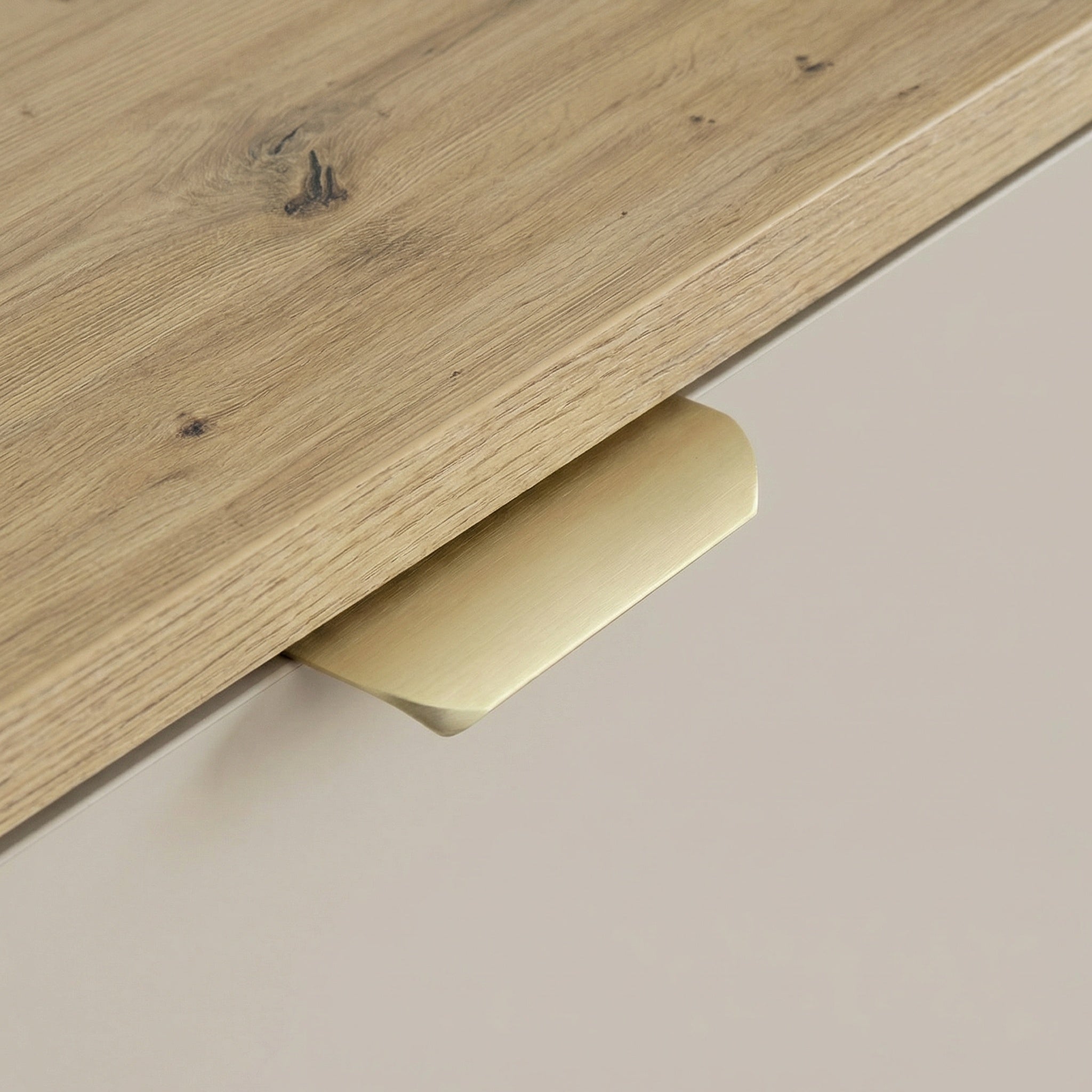 Waschtischunterschrank mit 2 Türen und 2 Schubladen 120 cm Orio - Kaschmir/Eiche artisan