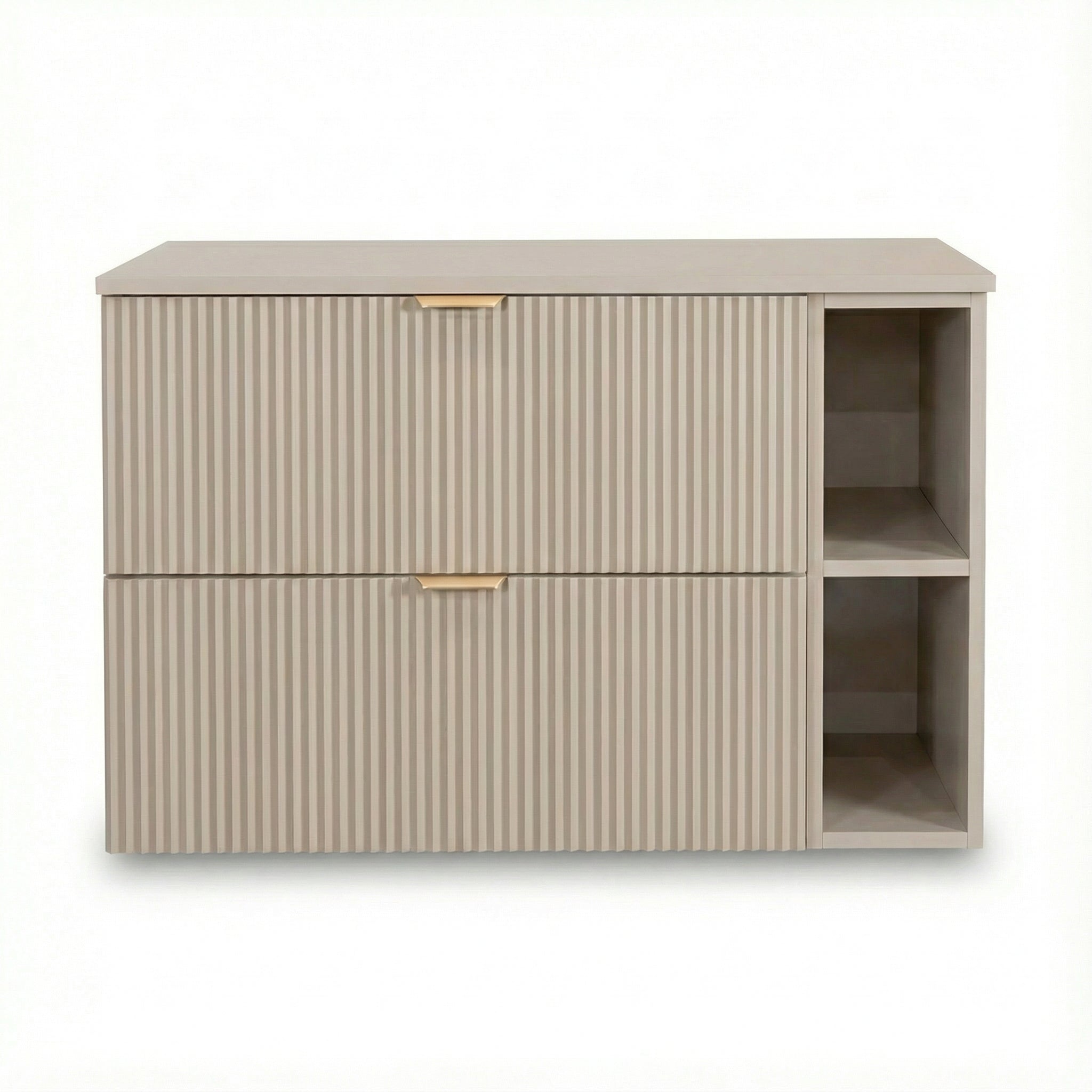 Waschtischunterschrank mit Regal 100 cm Willy - Kaschmir