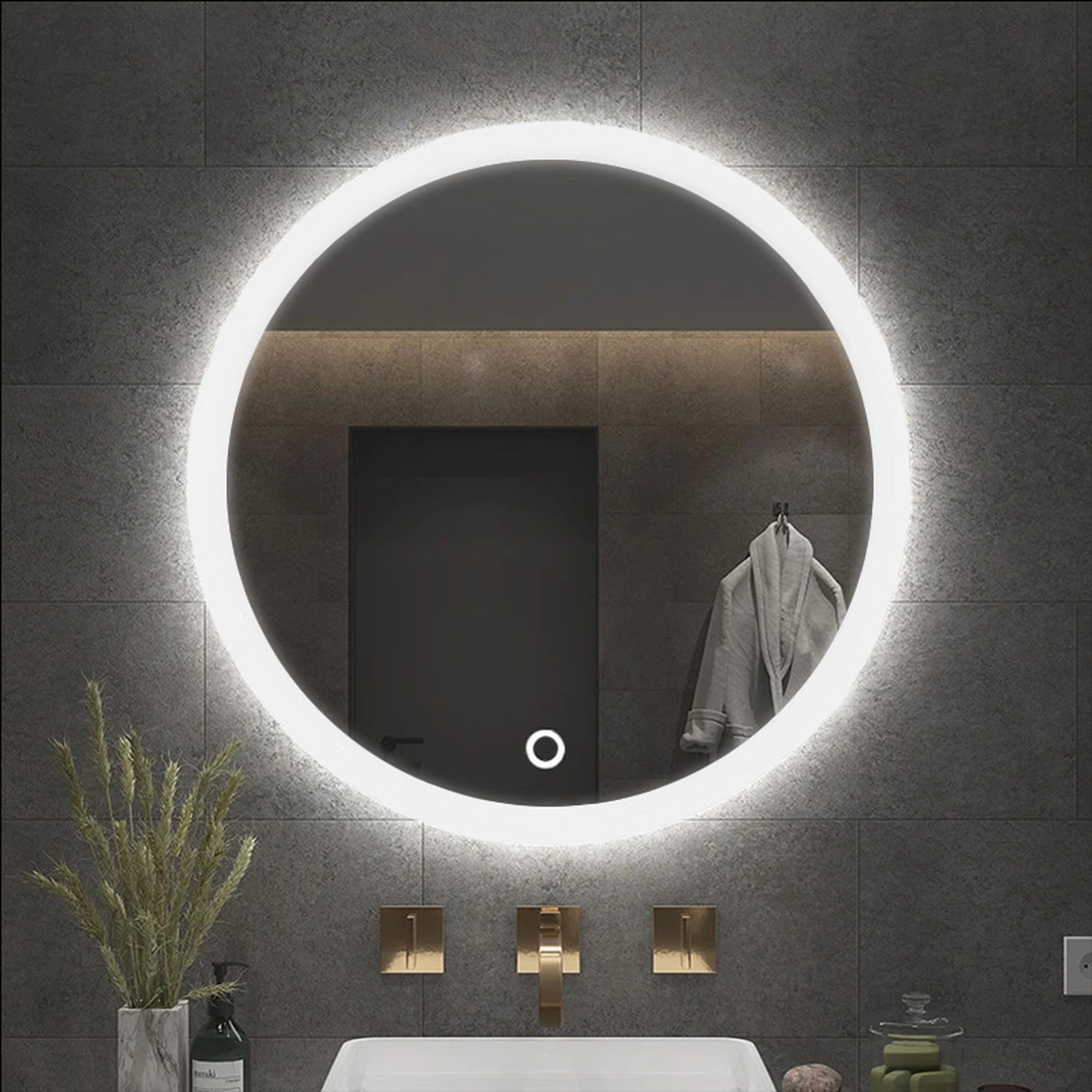 LED-Wandspiegel FFJ - 80 cm