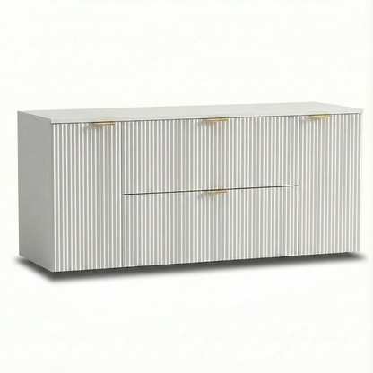 Waschtischunterschrank 140 cm mit 2 Türen und 2 Schubladen Willy - Weiß