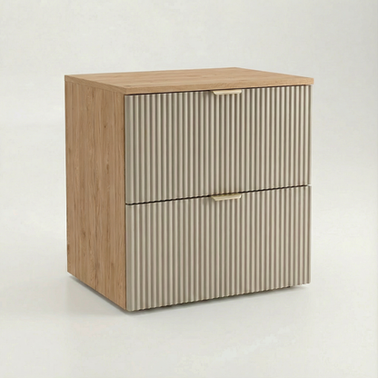 Waschtischunterschrank 60 cm Willy - Kaschmir/Walnuss