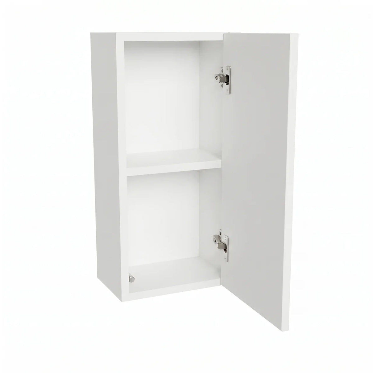 Hängender Badezimmerschrank, 30 cm, 1 Tür mit Einlegeboden Willy - Weiß
