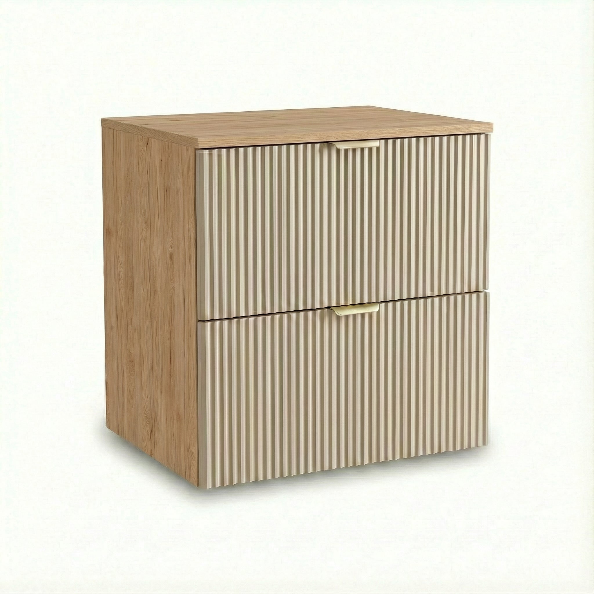 Waschtischunterschrank mit 4 Schubladen 120 cm Willy - Kaschmir/Walnuss