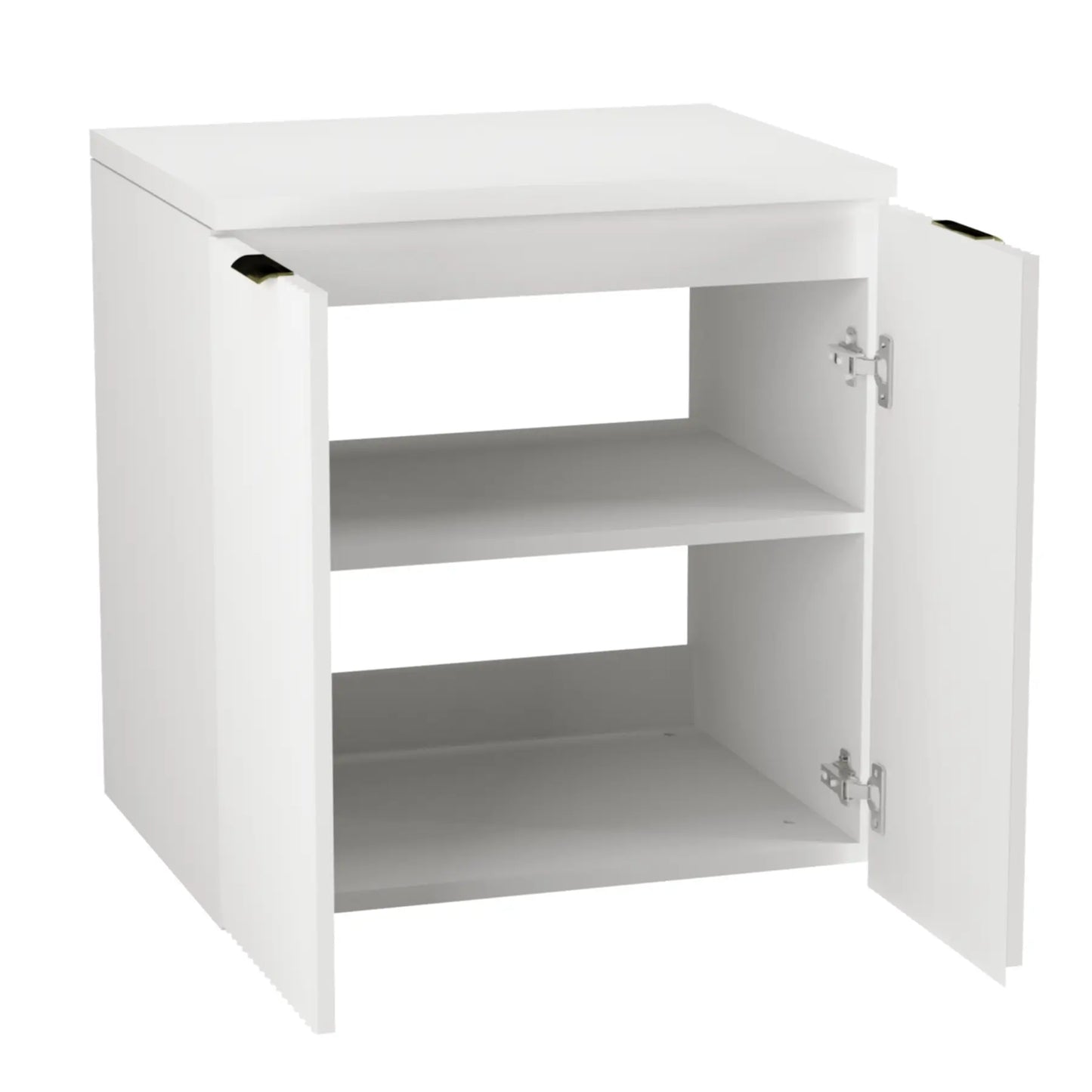 Waschtischunterschrank 60 cm mit Waschbecken, mit Türen Willy - Weiß