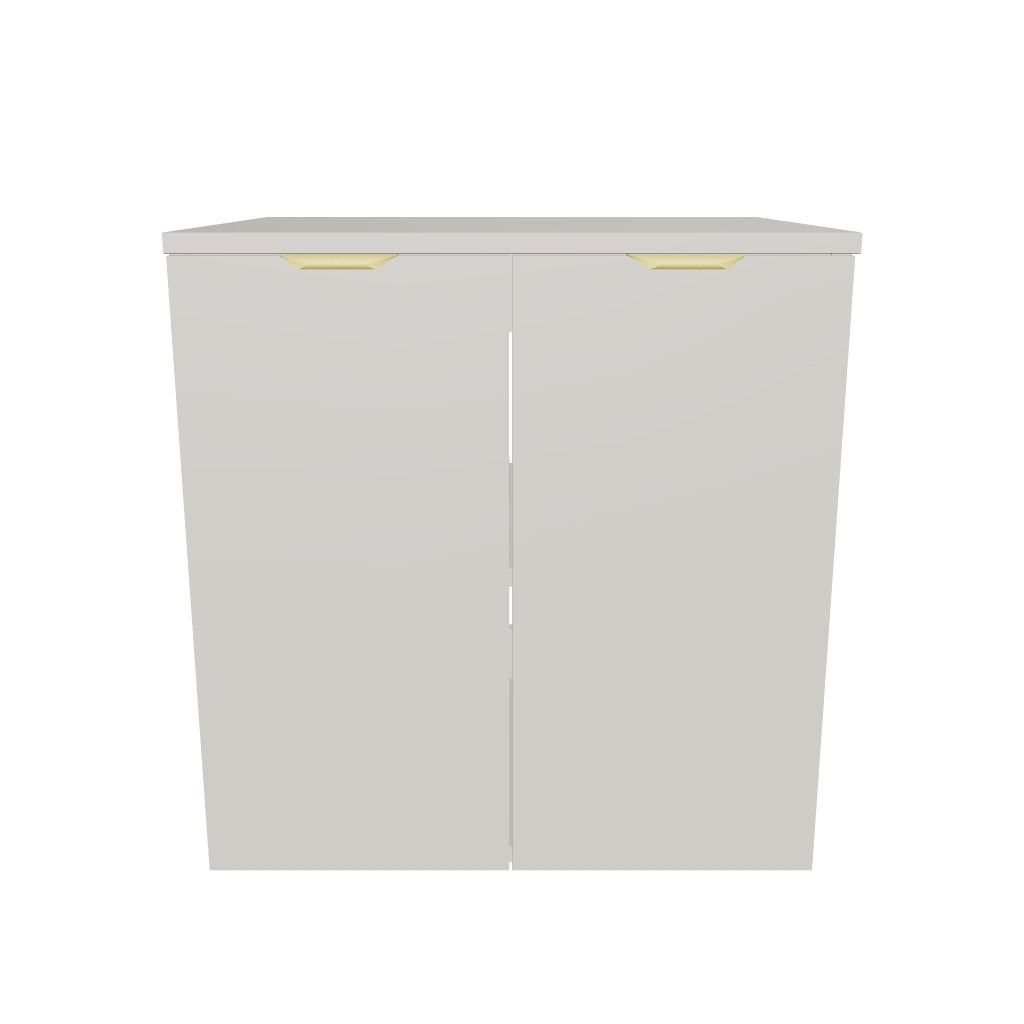 Waschtischunterschrank mit Türen 60 cm mit Waschbecken Orio - Kaschmir