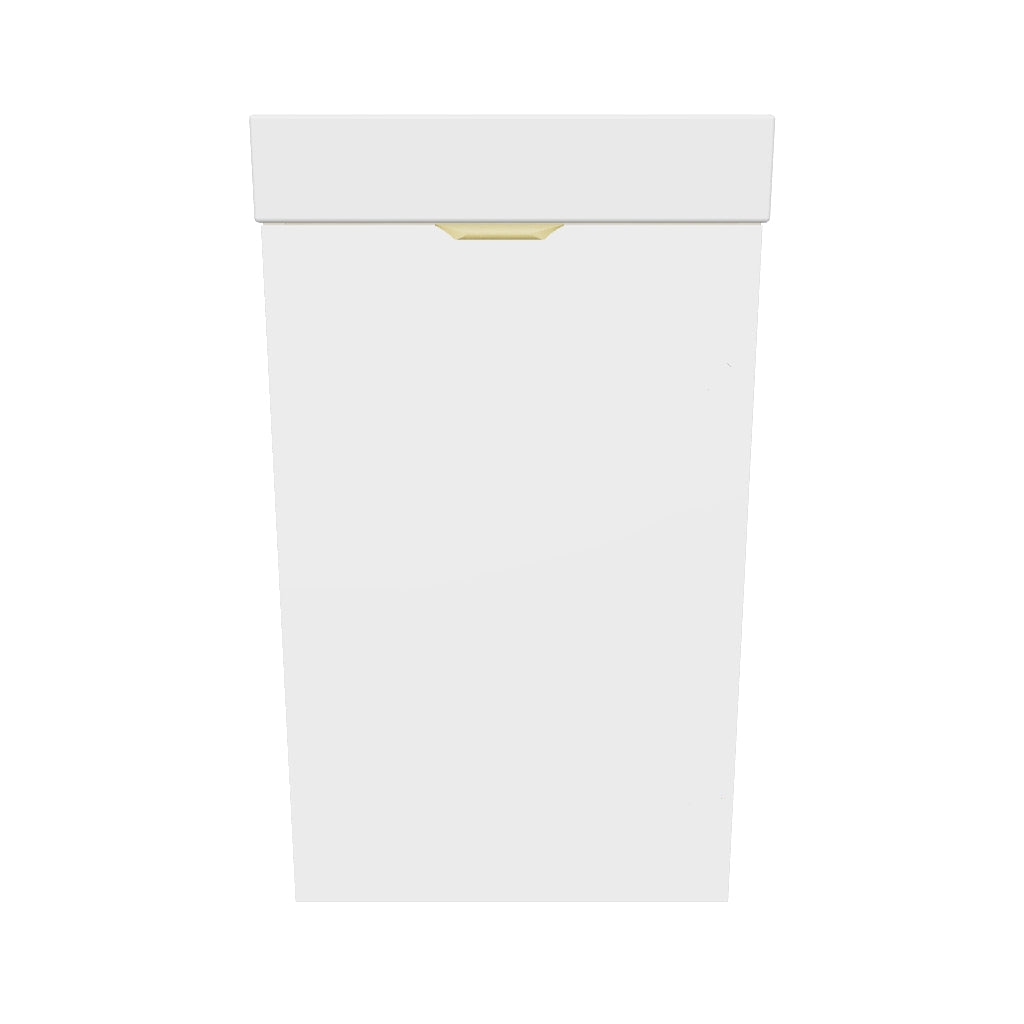 Waschtischunterschrank 40 cm mit Waschbecken Orio - Weiß/Eiche Artisan