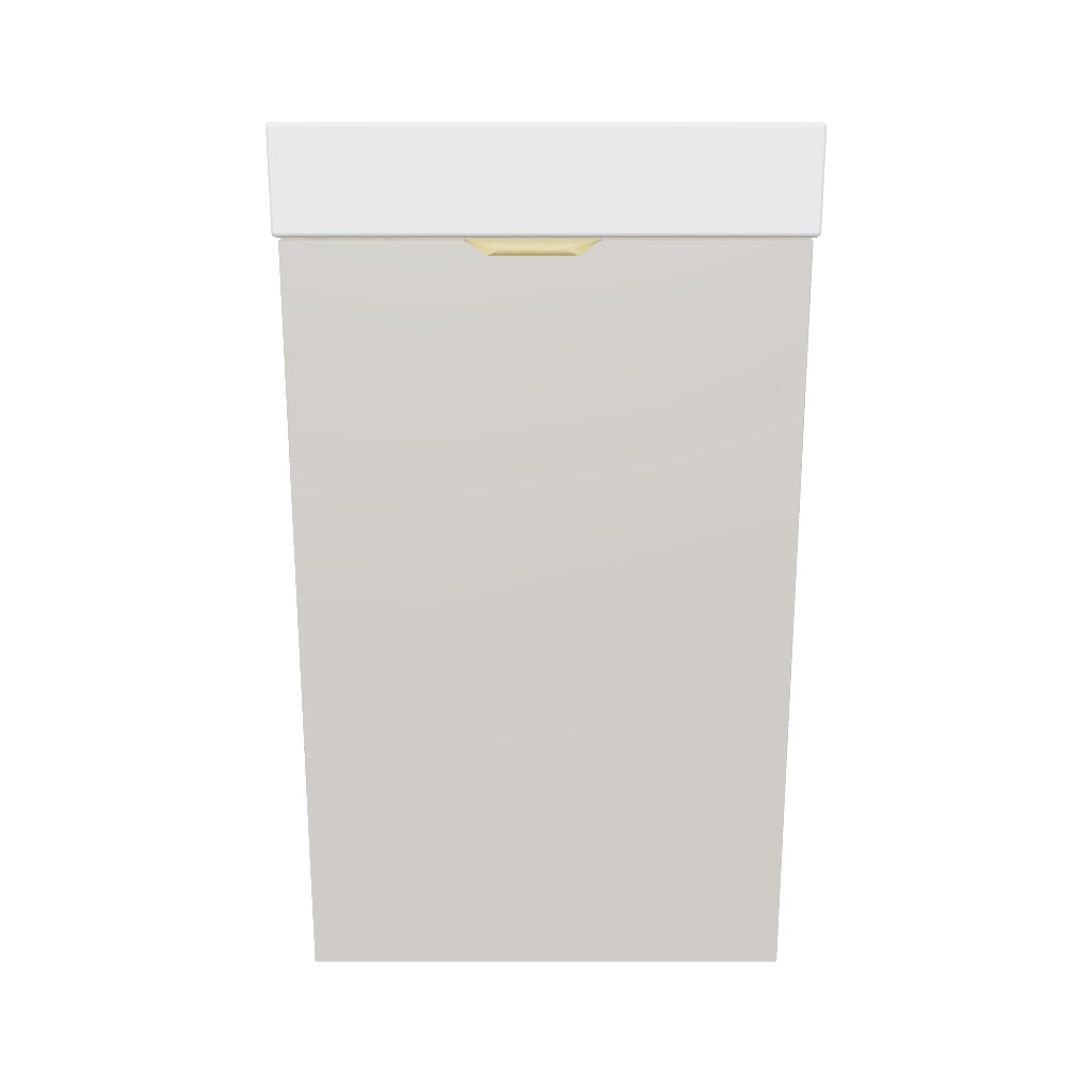 Waschtischunterschrank 40 cm mit Waschbecken Orio - Kaschmir/Eiche artisan