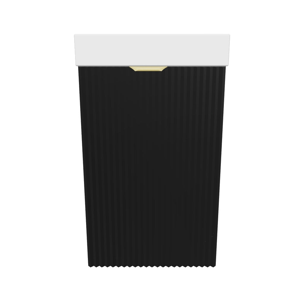 Waschtischunterschrank 40 cm mit Waschbecken Willy - Schwarz