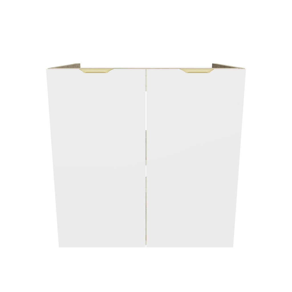 Waschtischunterschrank 60 cm mit Türen, ohne Oberteil Orio - Weiß/Eiche Artisan
