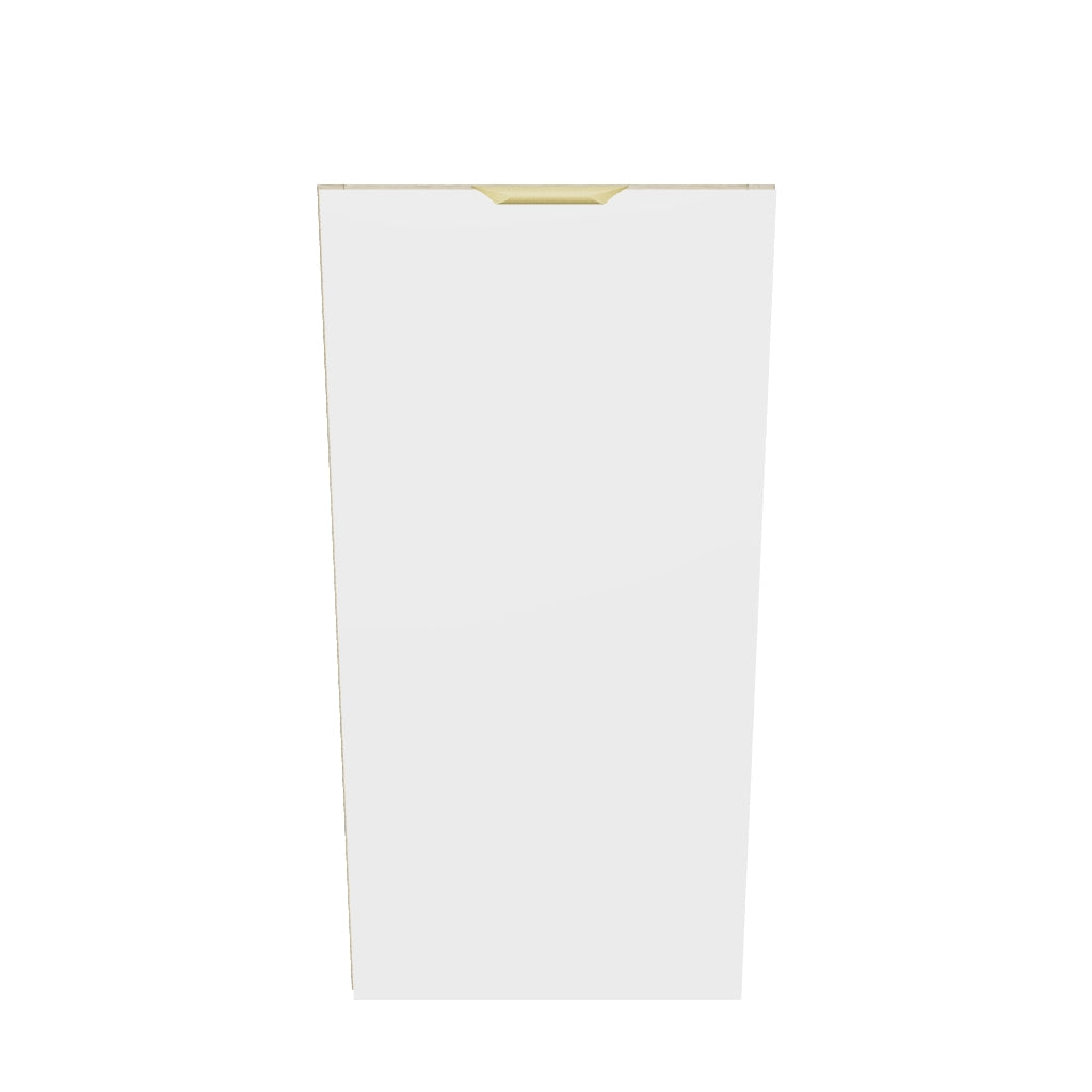 Badezimmerschrank 30 cm, glatte Fronten, 1 Tür Orio - Weiß/Eiche artisan