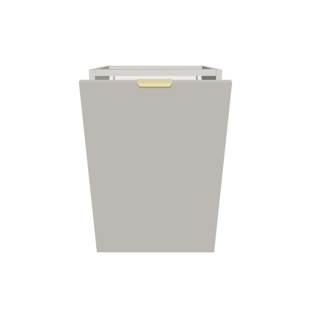 Badezimmerschrank 40 cm mit Wäschekorb Orio - Kaschmir