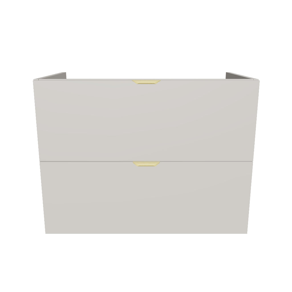 Waschtischunterschrank mit 2 Schubladen 80 cm, ohne Oberteil Orio - Kaschmir