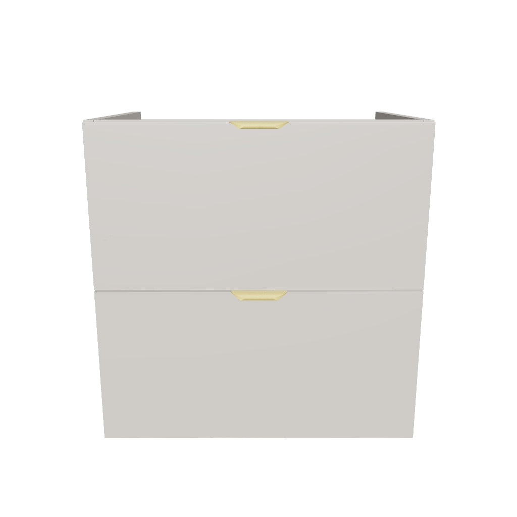 Waschtischunterschrank mit 2 Schubladen 60 cm, ohne Oberteil Orio - Kaschmir