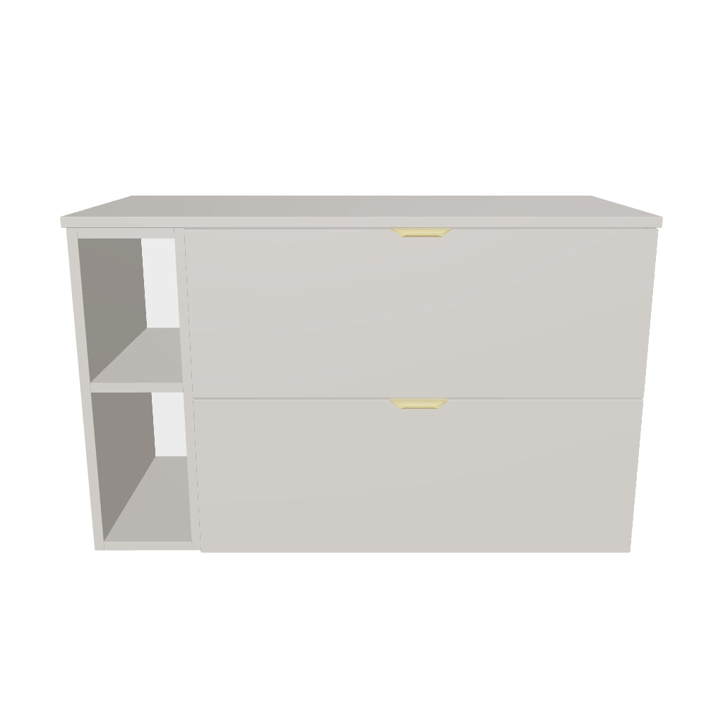 Waschtischunterschrank mit Regal 100 cm Orio - Kaschmir