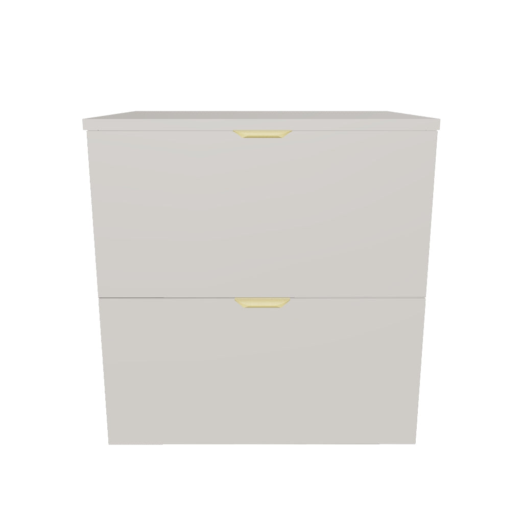 Waschtischunterschrank mit 2 Schubladen 60 cm Orio - Kaschmir
