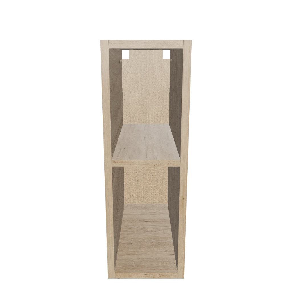 Schmales Regal 20 cm mit 1 Ablage - Walnuss