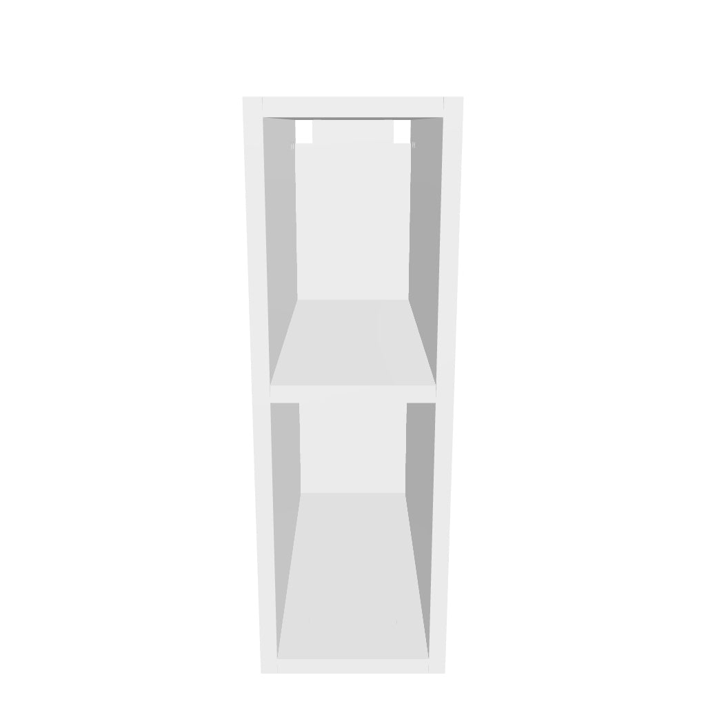Schmales Regal 20 cm mit 1 Ablage - Weiß