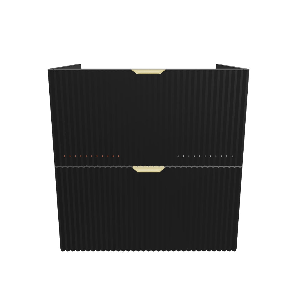 Waschtischunterschrank 60 cm, ohne Oberteil Willy - Schwarz