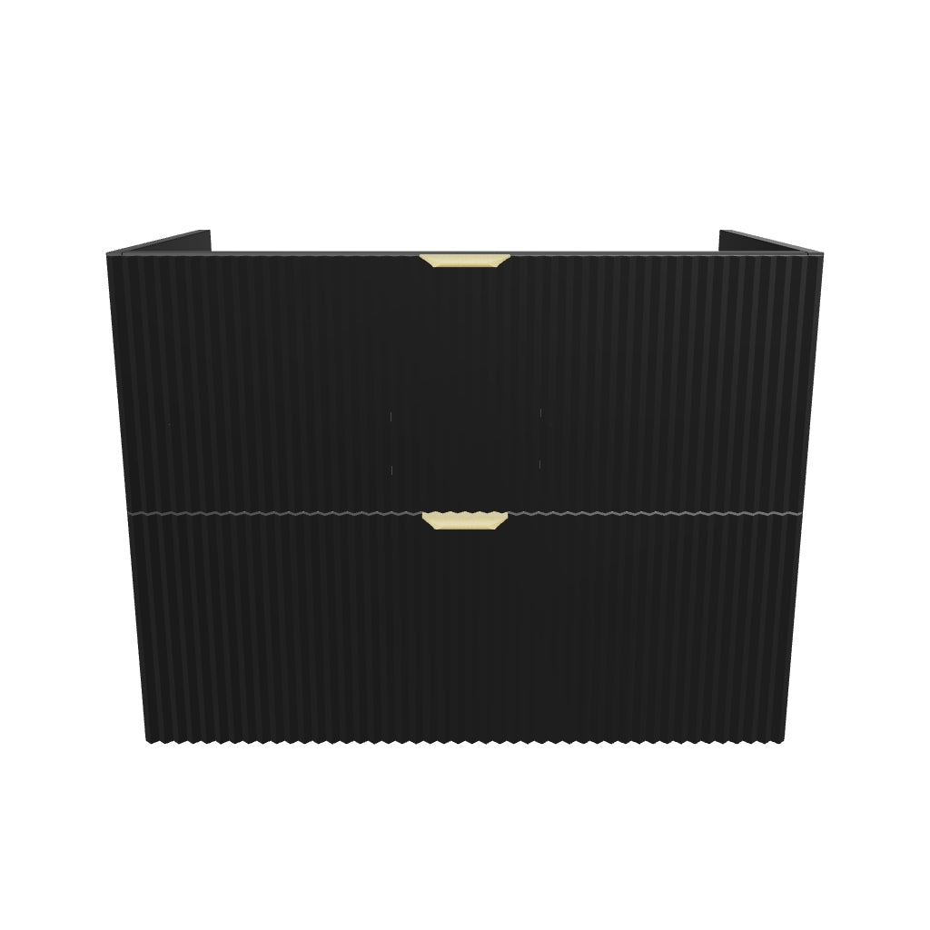 Waschtischunterschrank 80 cm, ohne Oberteil Willy - Schwarz