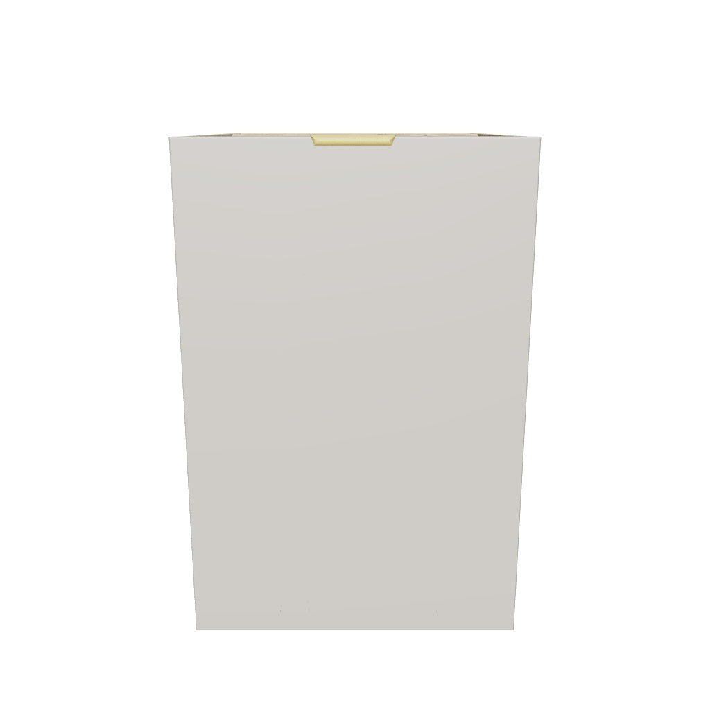 Badezimmerschrank 40 cm mit Wäschekorb Orio - Kaschmir/Eiche artisan